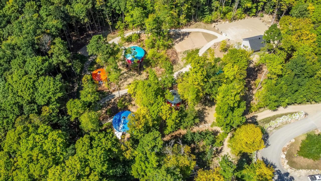 Yourtes Glamping du Poisson Blanc Notre-Dame-du-Laus Extérieur photo