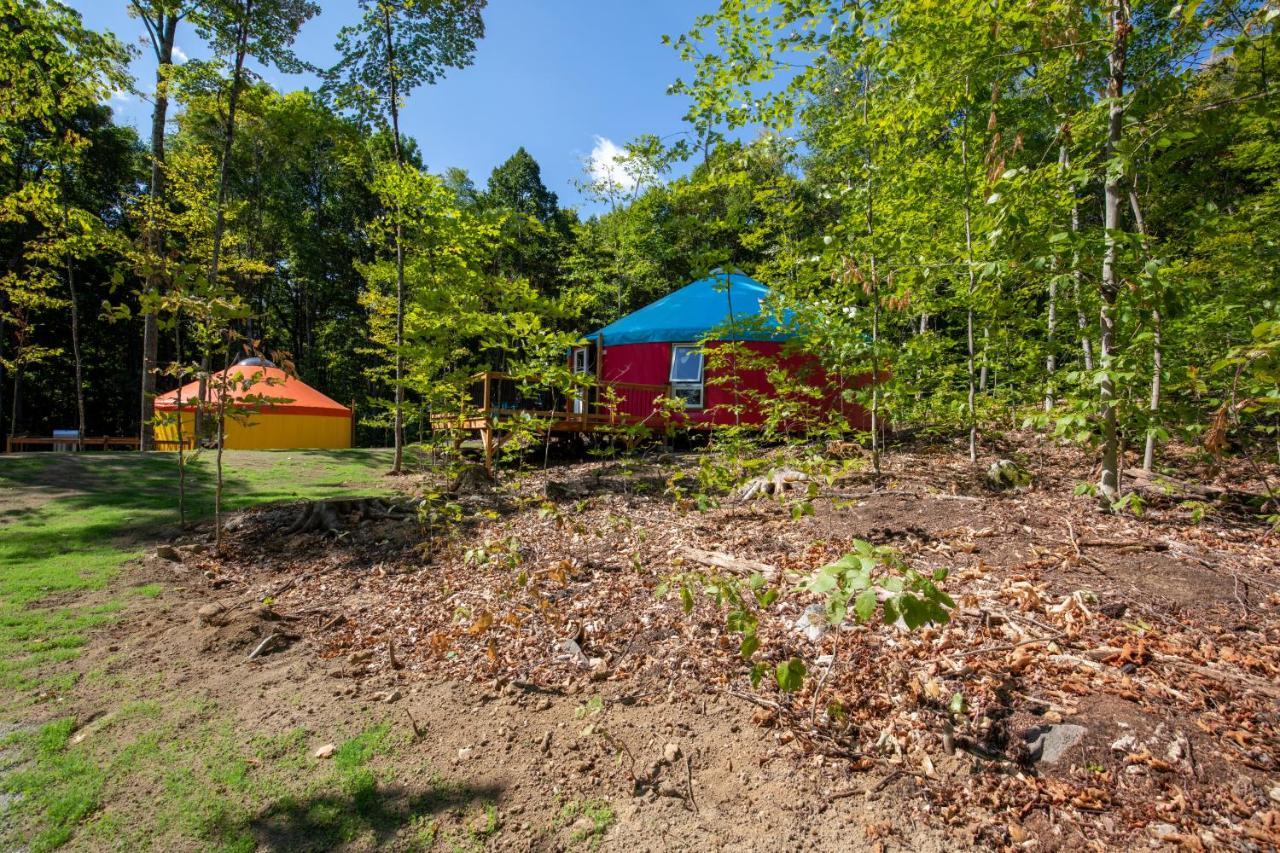 Yourtes Glamping du Poisson Blanc Notre-Dame-du-Laus Extérieur photo