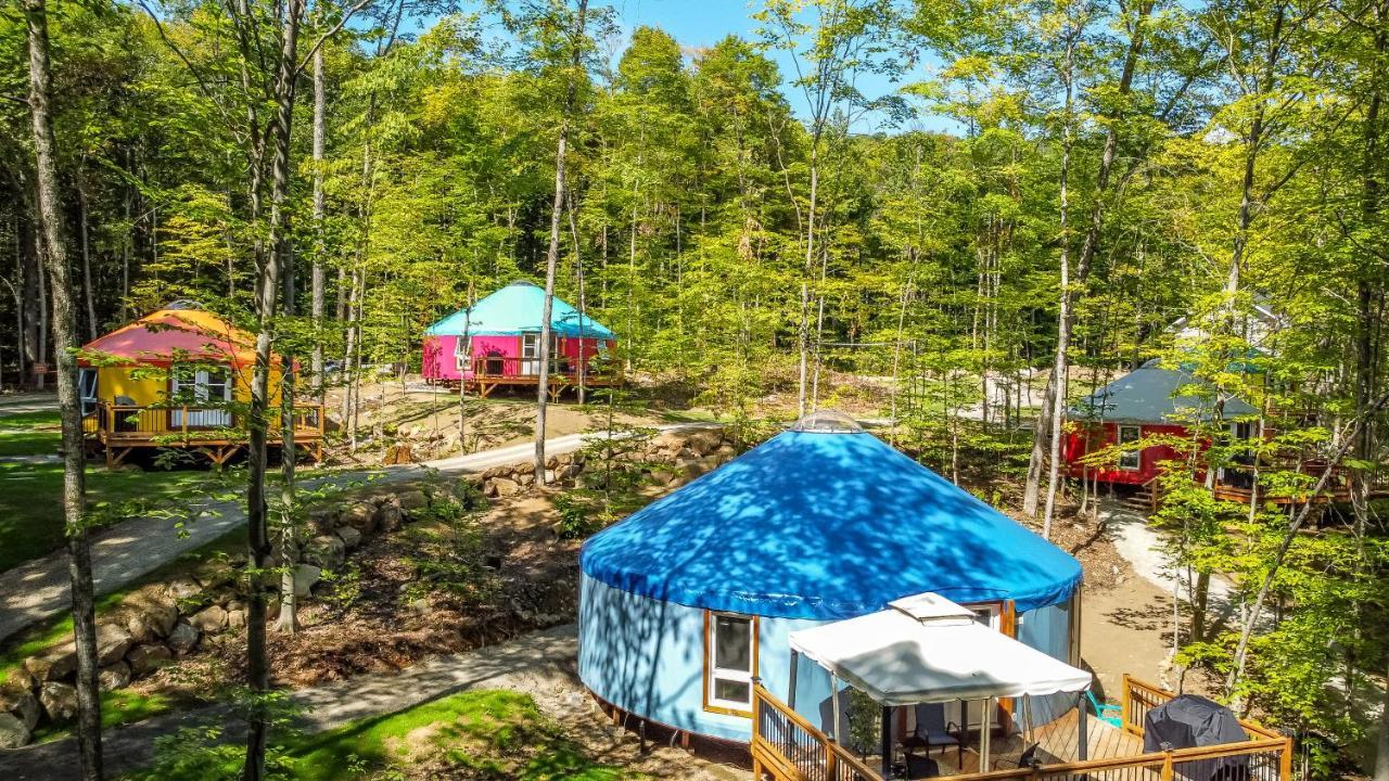 Yourtes Glamping du Poisson Blanc Notre-Dame-du-Laus Extérieur photo